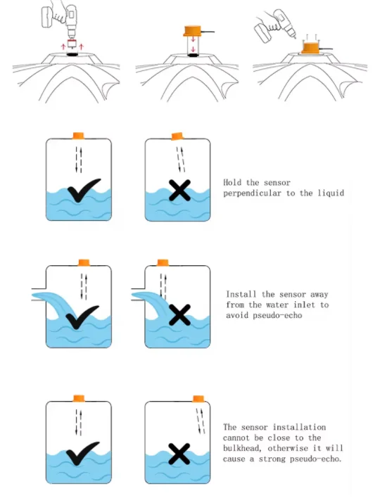 TUYA Ultrasonic Water Level Sensor