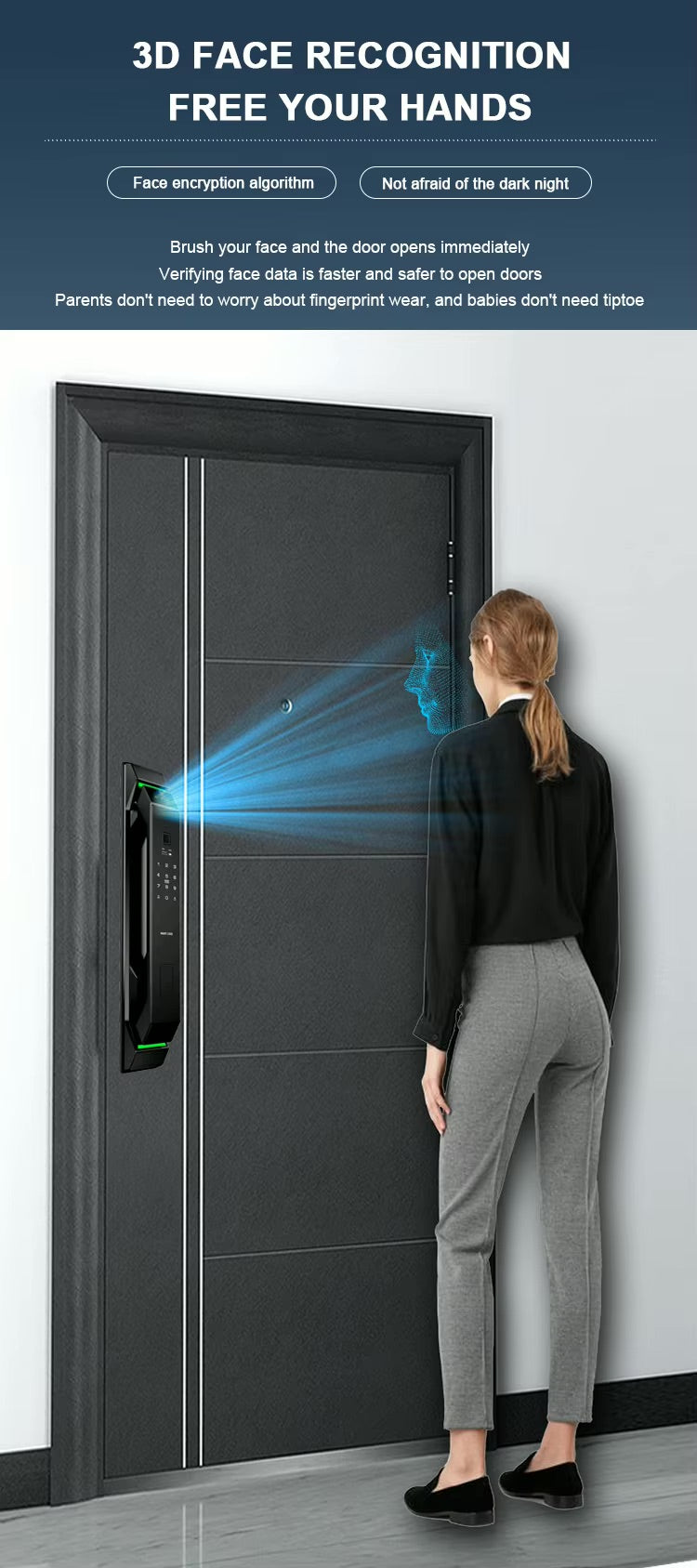 TUYA Smart Door Lock D700 - Fingerprint / Face Recognition