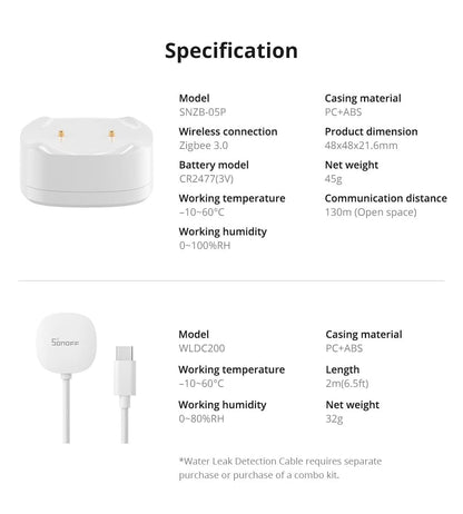 SONOFF Zigbee Water Leak Sensor | SNZB-05P