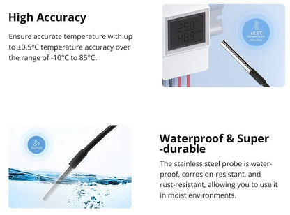 SONOFF WTS01 Waterproof Temperature Sensor