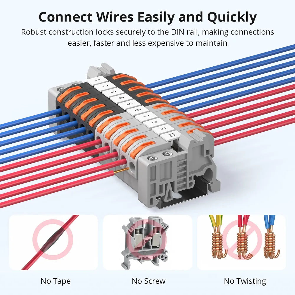 SONOFF Din Rail Wire Connectors