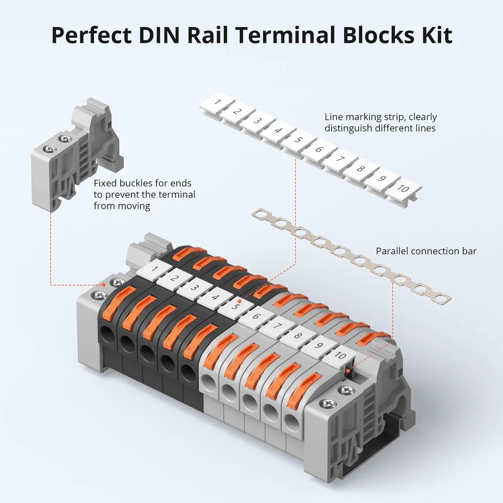 SONOFF Din Rail Wire Connectors