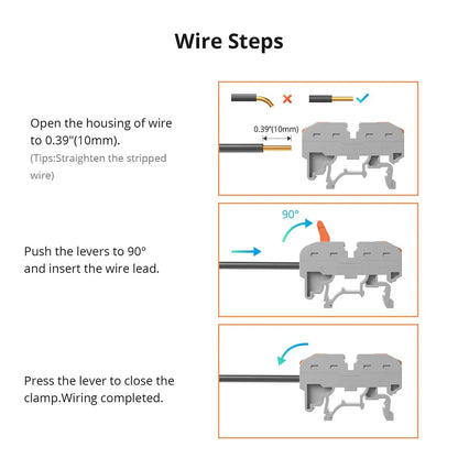 SONOFF Din Rail Wire Connectors