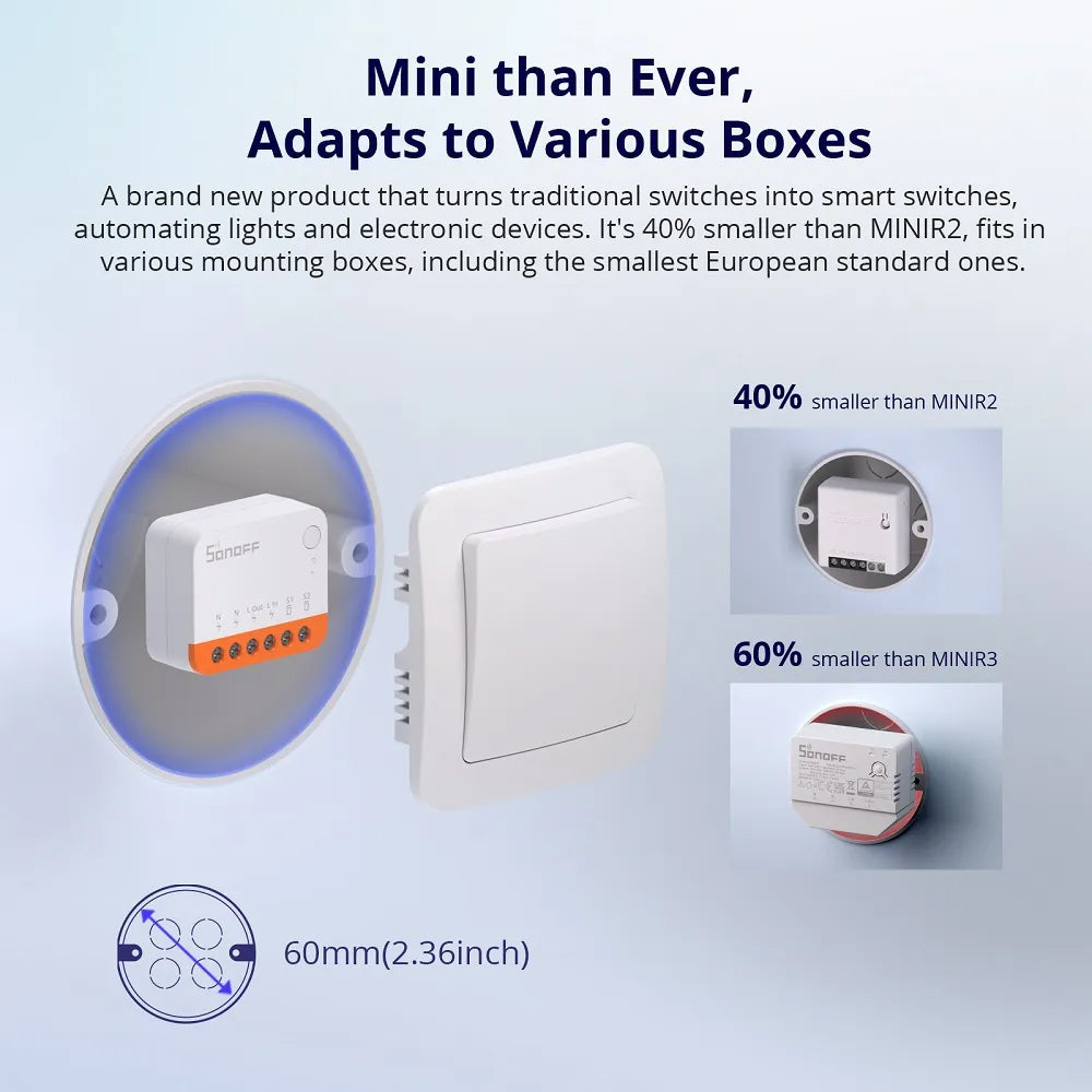 SONOFF MINI Extreme Wi-Fi Smart Switch MINIR4