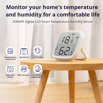 SONOFF SNZB-02D Zigbee LCD Smart Temperature Humidity Sensor