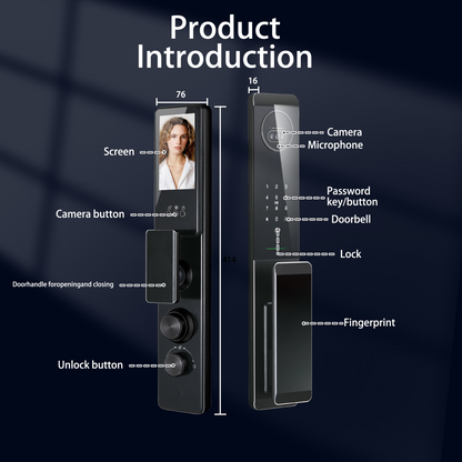 TUYA Smart Door Lock D301 - Fingerprint / Face Recognition