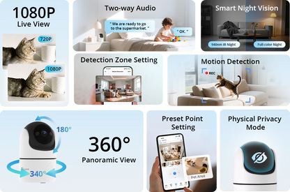 SONOFF CAM Pan-Tilt 2 Smart Indoor Home Security Camera | CAM-PT2