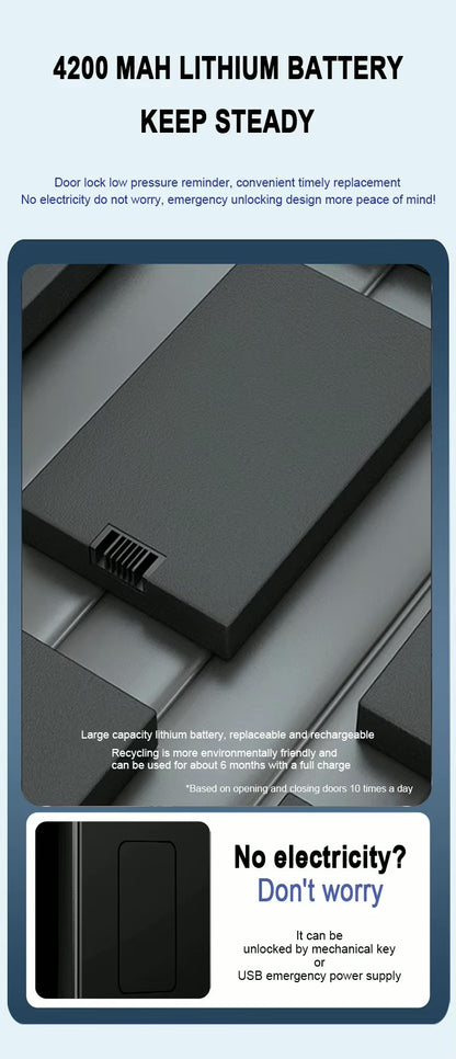 TUYA Smart Door Lock D700 - Fingerprint / Face Recognition