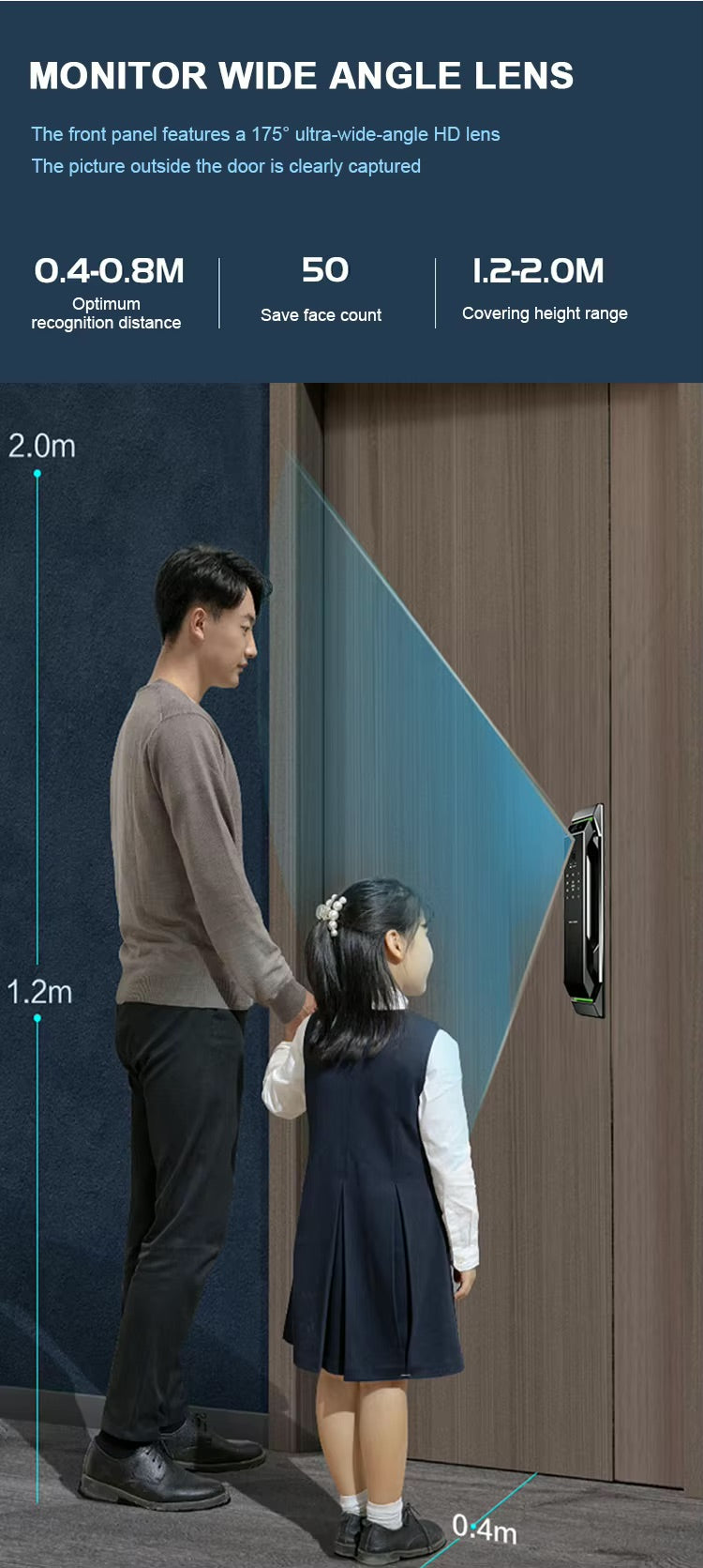 TUYA Smart Door Lock D700 - Fingerprint / Face Recognition
