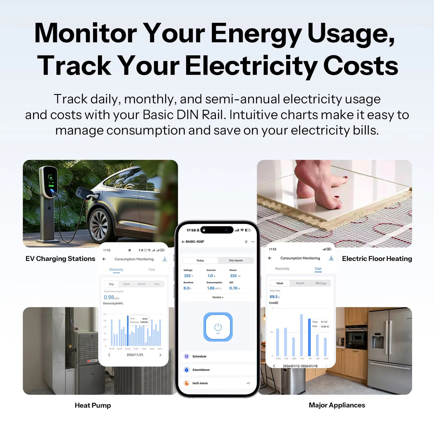 SONOFF Basic DIN Rail Matter Over WiFi Smart Switch | BASIC-1GSP