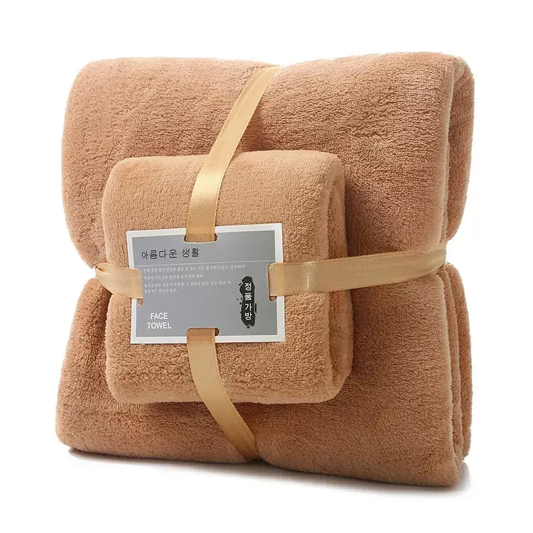 2pcs Set Microfiber Towel