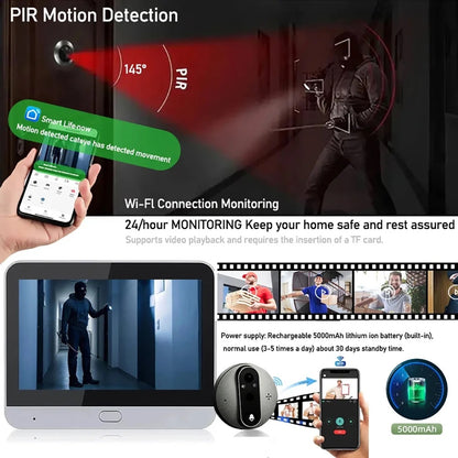 Smart Peephole Camera with 4.3" Display | D-S5