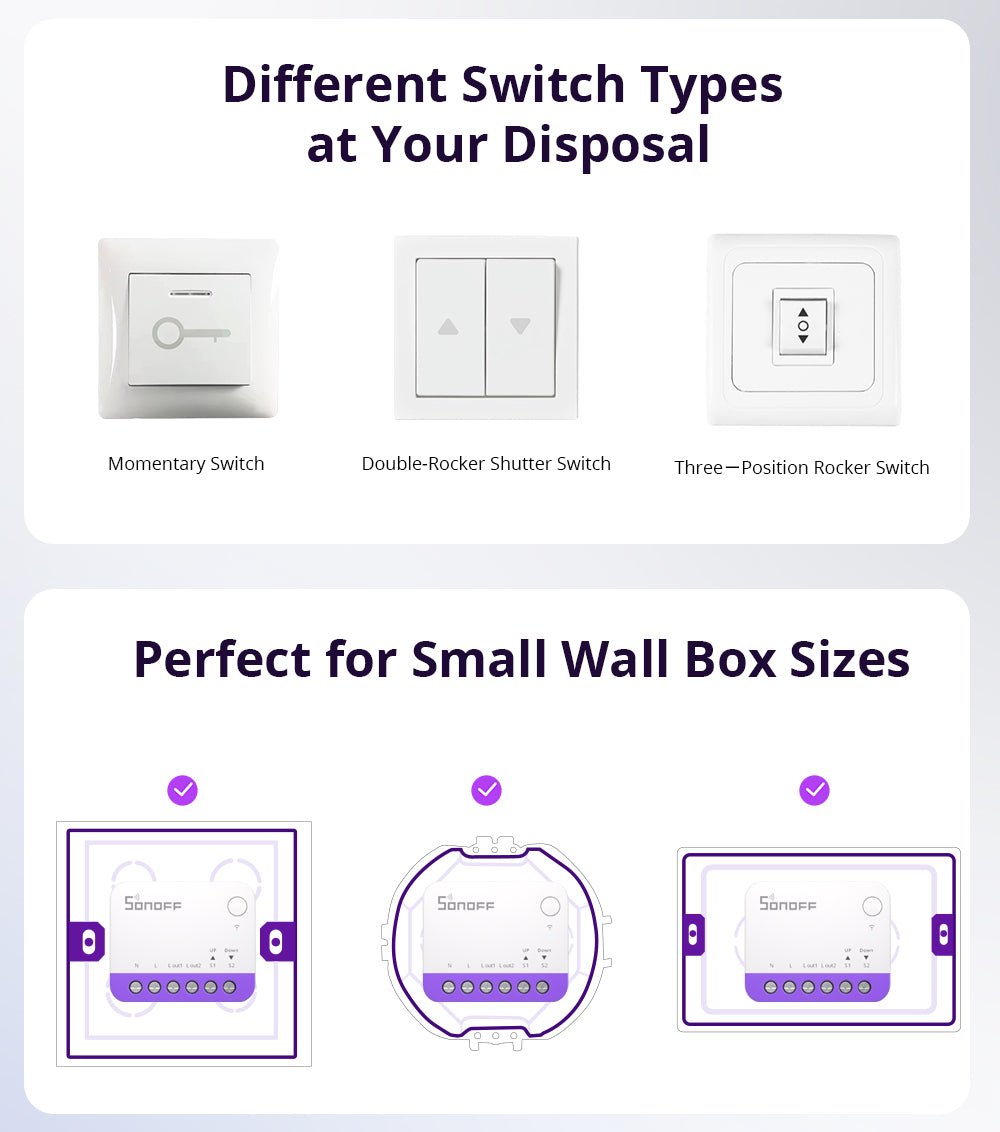 SONOFF Smart Roller Shutter Switch | MINI-RBS