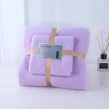 2pcs Set Microfiber Towel