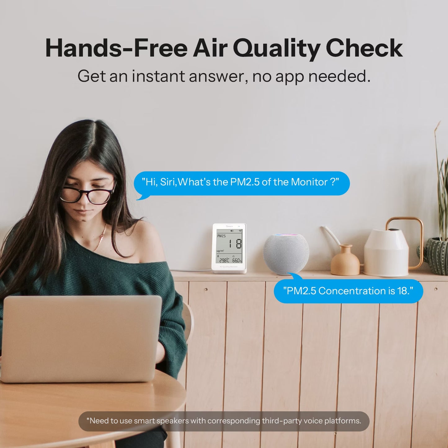 SONOFF AirGuard PM2.5/PM10 Matter Over Wi-Fi Air Quality Monitor | SAWF-07P