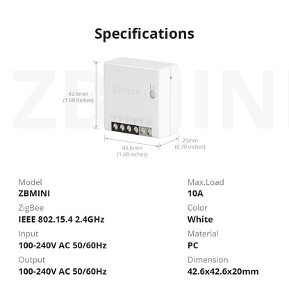 SONOFF ZBMINI Zigbee Two Way Smart Switch