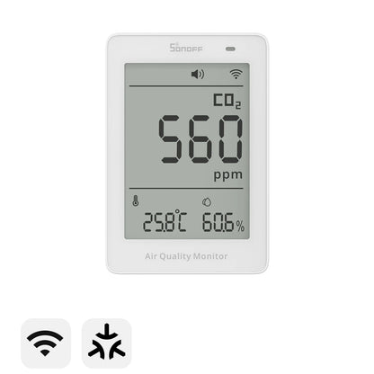 SONOFF AirGuard CO2 Matter Over Wi-Fi Air Quality Monitor | SAWF-08P