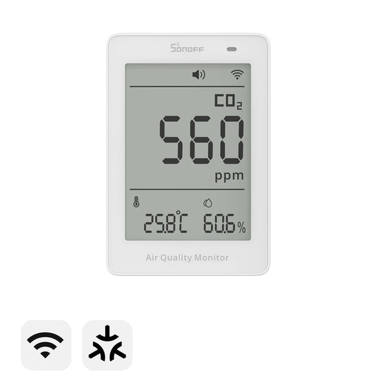 SONOFF AirGuard CO2 Matter Over Wi-Fi Air Quality Monitor | SAWF-08P