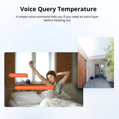 SONOFF SNZB-02WD IP65 Zigbee LCD Smart Temperature Humidity Sensor