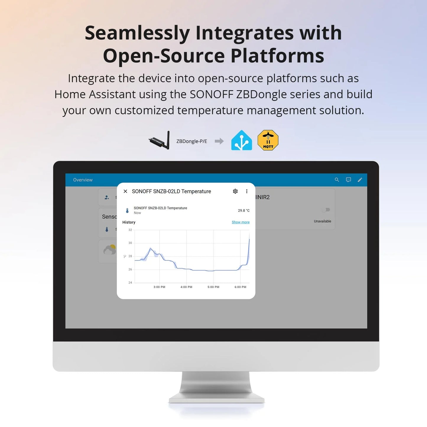 SONOFF SNZB-02LD IP65 Zigbee LCD Smart Thermometer (Probe Version)