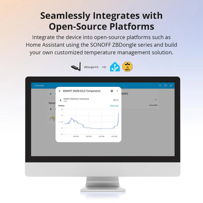 SONOFF SNZB-02LD IP65 Zigbee LCD Smart Thermometer (Probe Version)