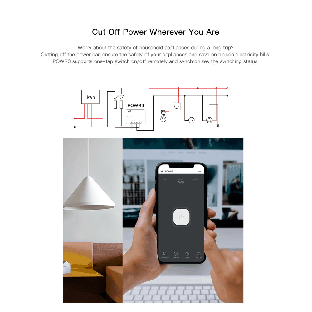 SONOFF POWR3 High Power Smart Switch