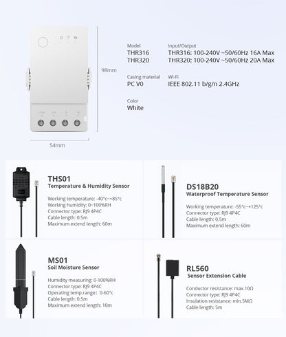 SONOFF TH Origin Smart Temp & Humi Monitoring Switch