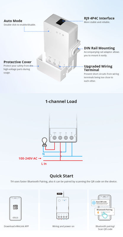 SONOFF TH Origin Smart Temp & Humi Monitoring Switch