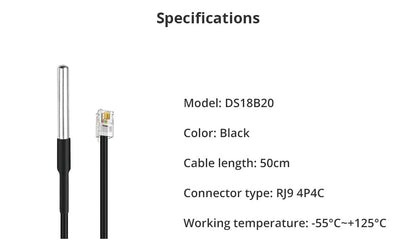 SONOFF DS18B20 Waterproof Temperature Sensor