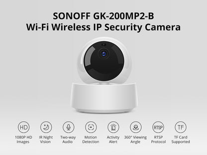 SONOFF GK-200MP2-B – Wi-Fi Wireless IP Security Camera